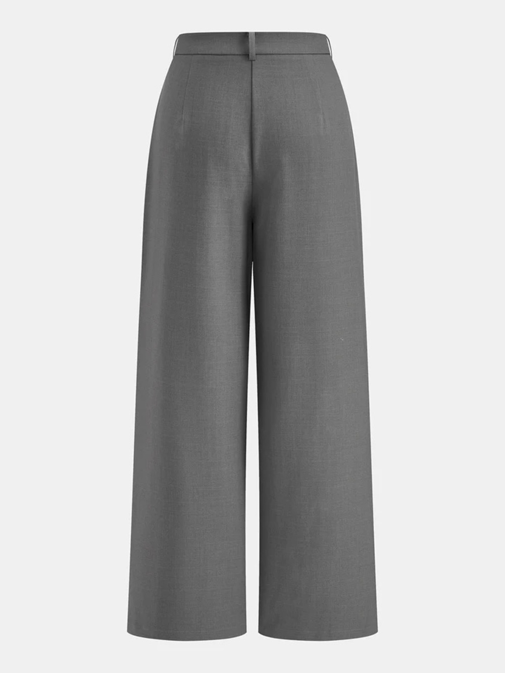 Commense Cream Wrap Top and Wide-Leg Trousers Set - Picture 6 of 7